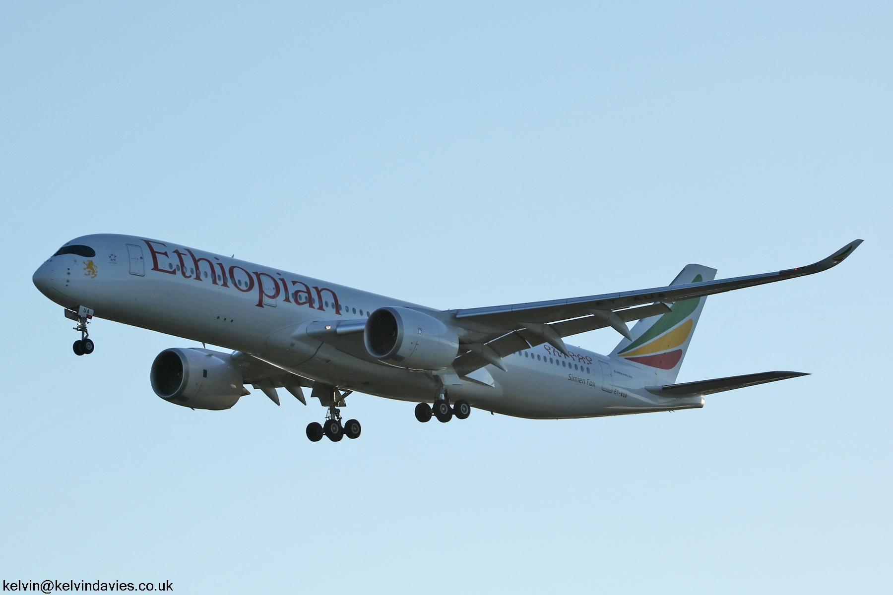 Ethiopian Airlines A350  ET-AUA