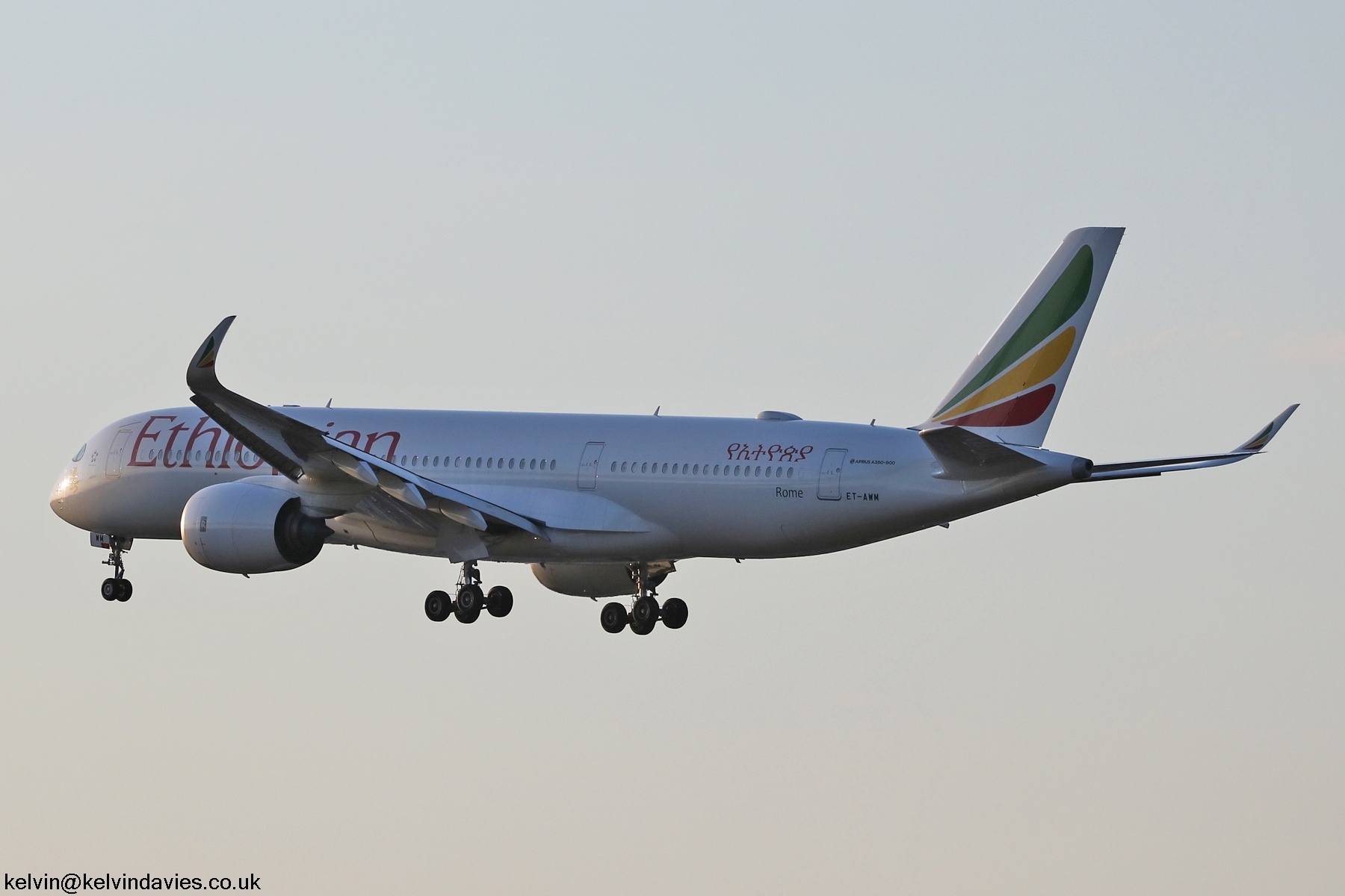 Ethiopian Airlines A350 ET-AWM