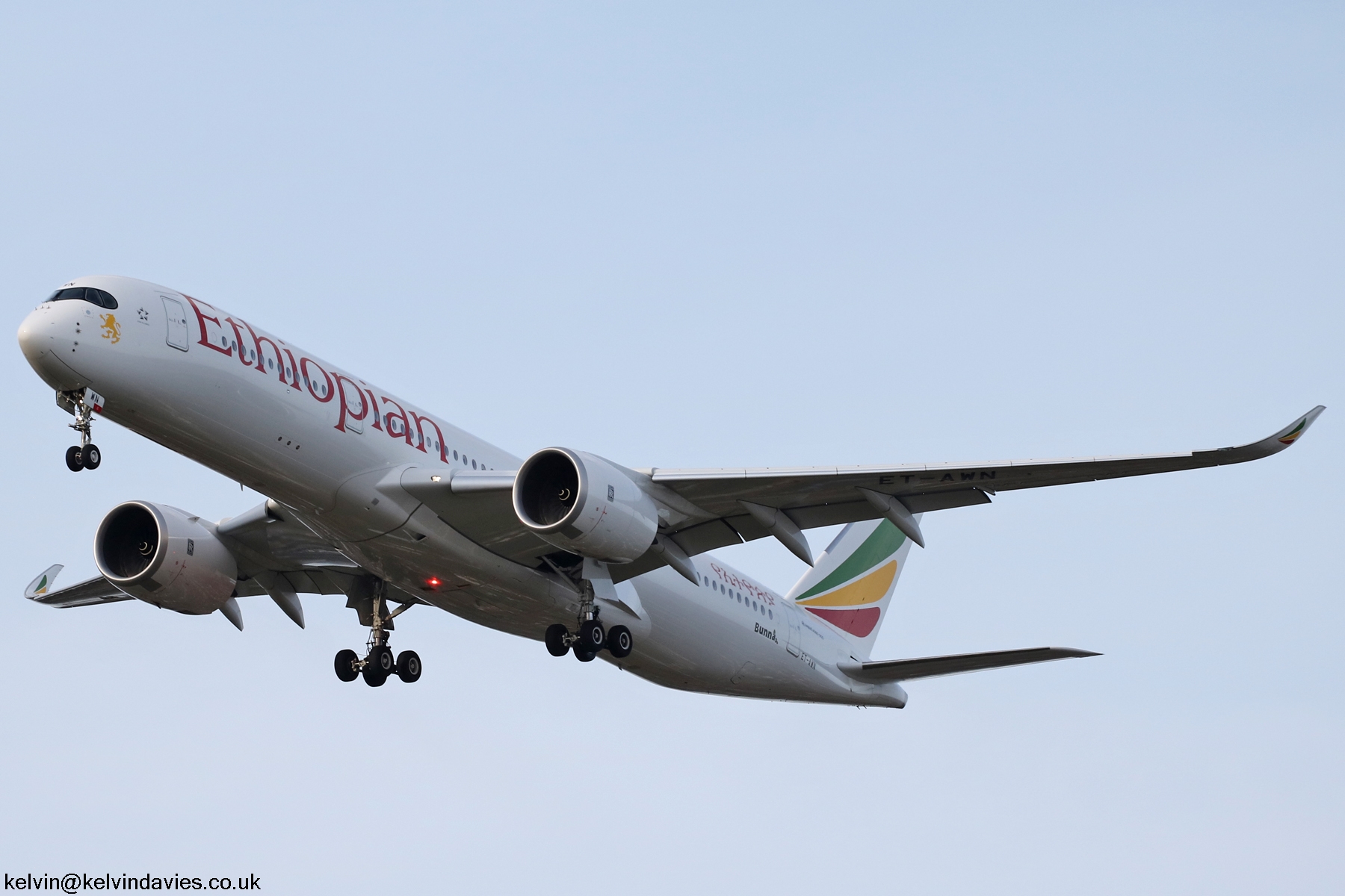 Ethiopian Airlines A350 ET-AWN