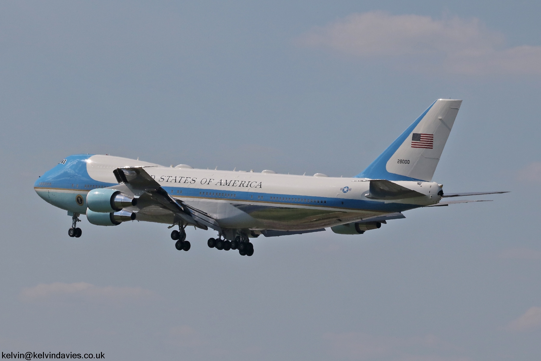 US Air Force VC25A/747 82-8000