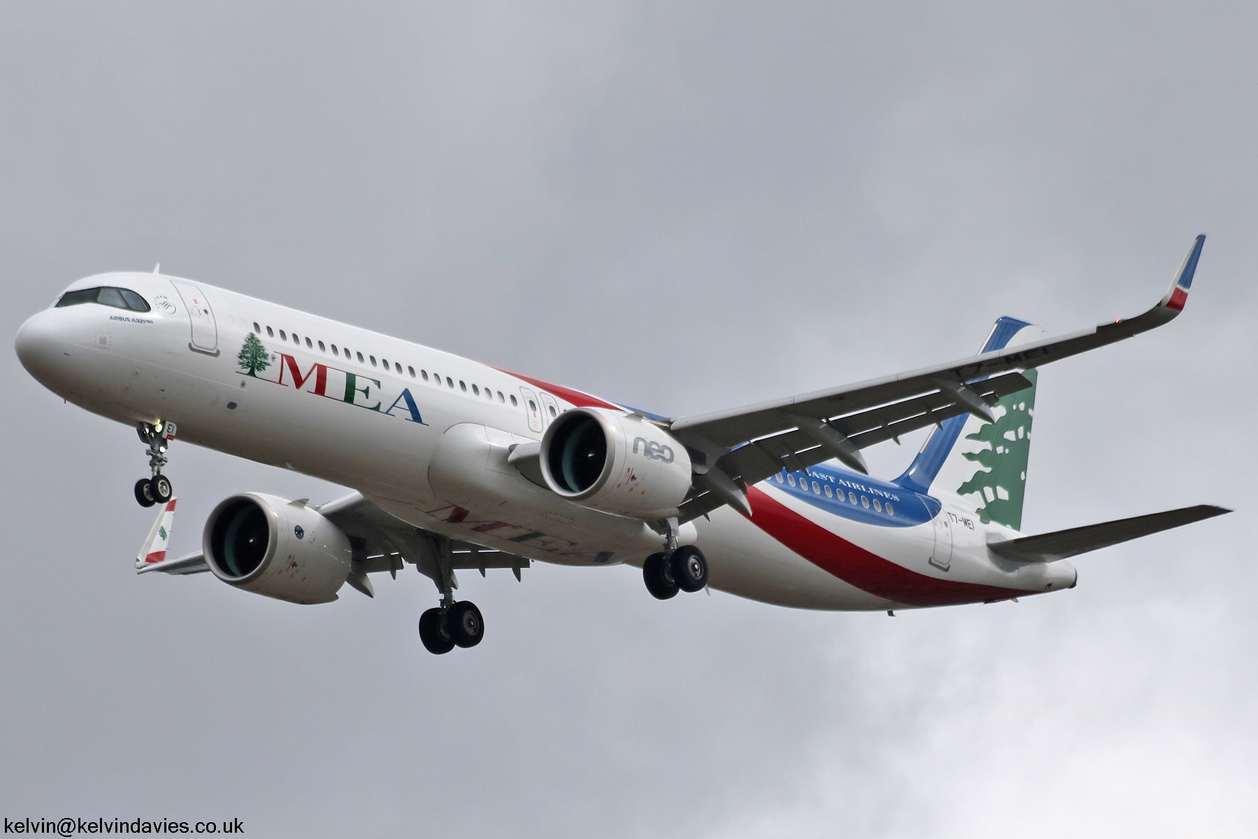 Middle East Airlines A321 NXSL T7-ME1