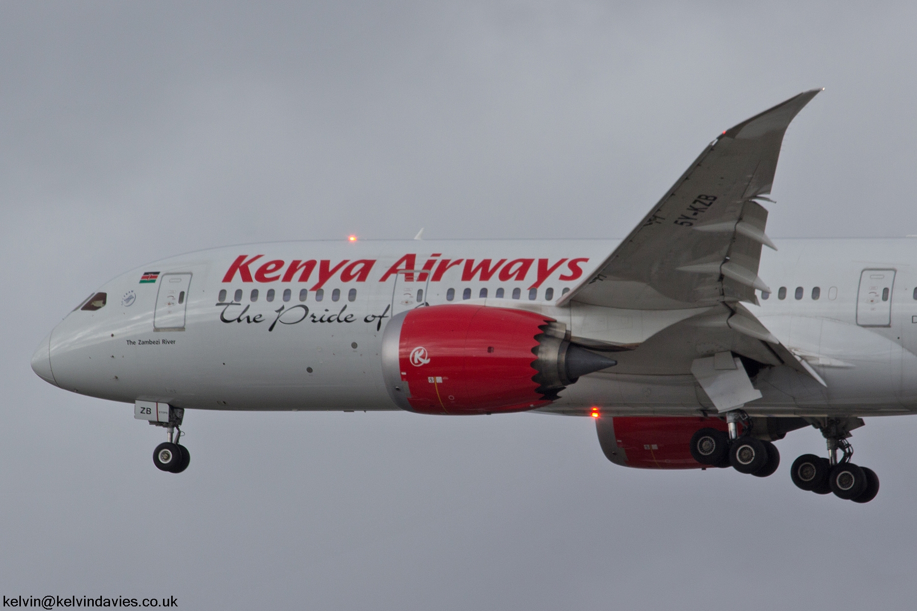 Kenya Airways 787 5Y-KZB