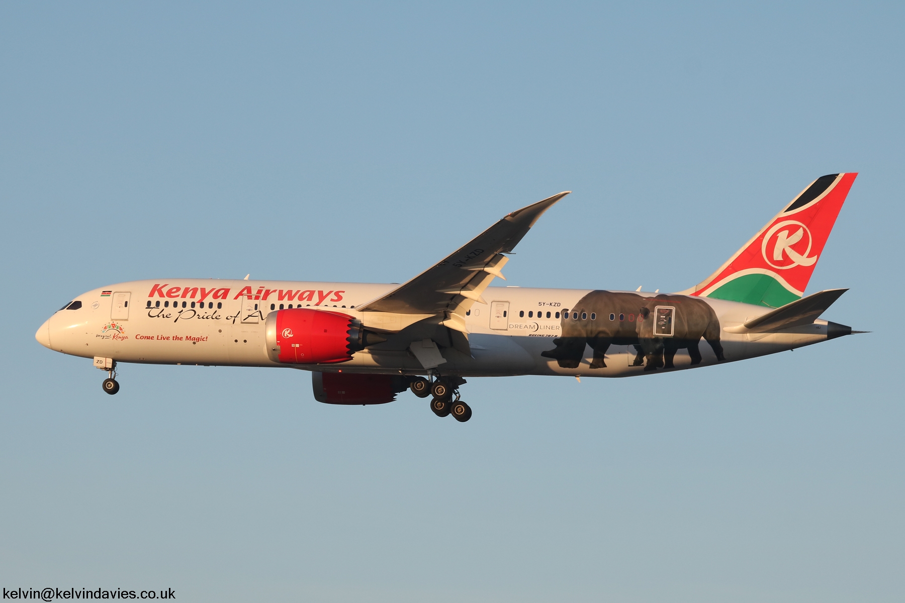 Kenya Airways 787 5Y-KZD