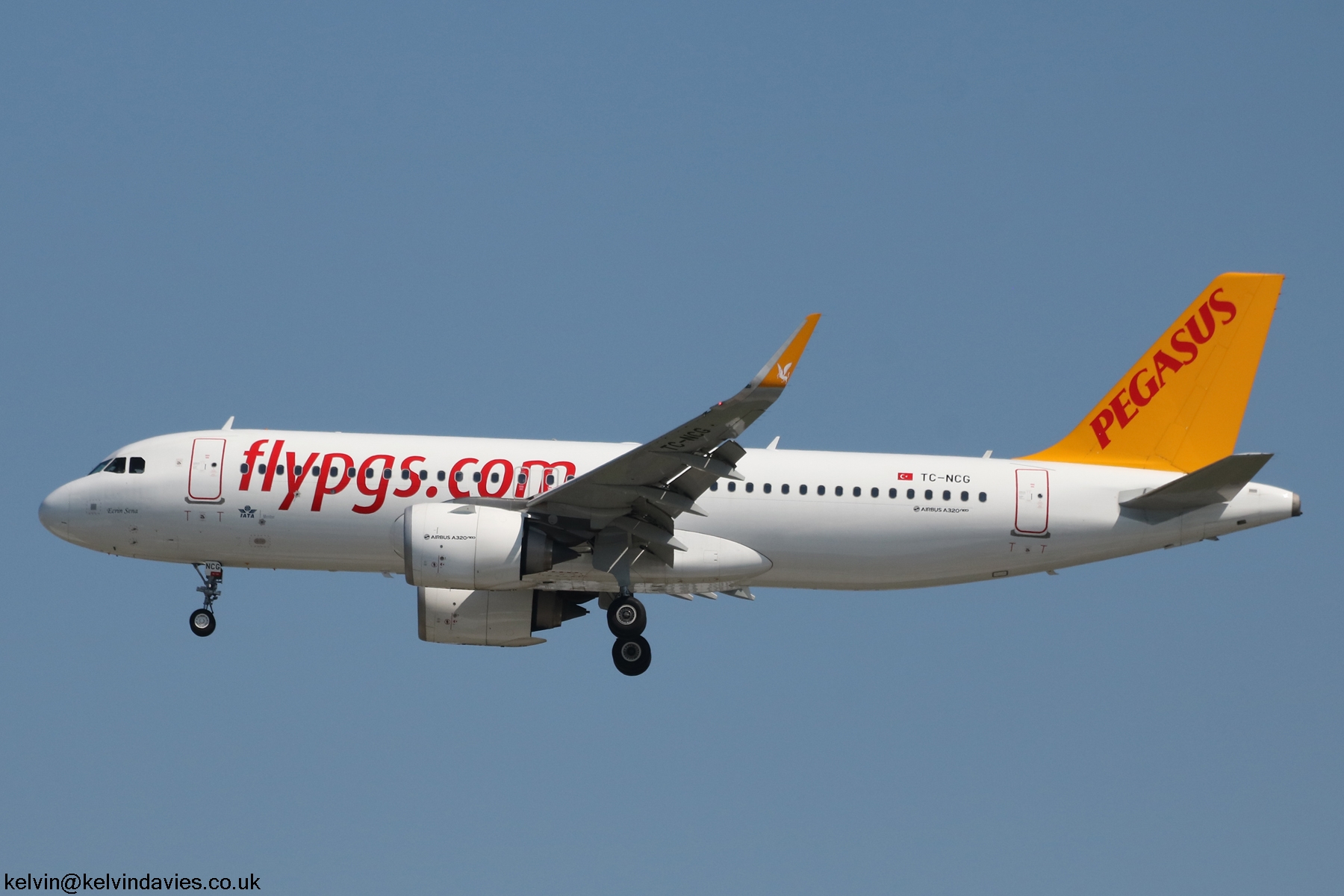 Pegasus Airlines A320NEO TC-NCG