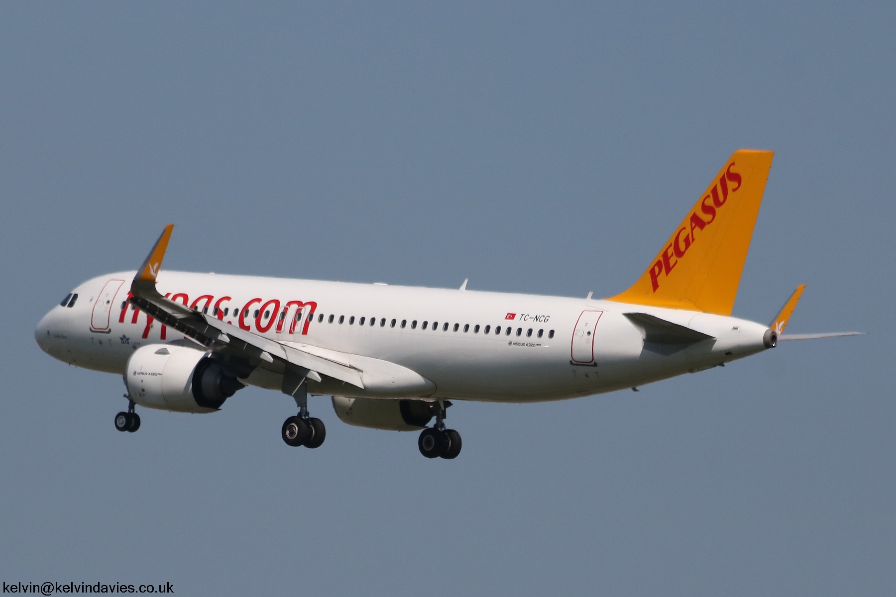 Pegasus Airlines A320NEO TC-NCG