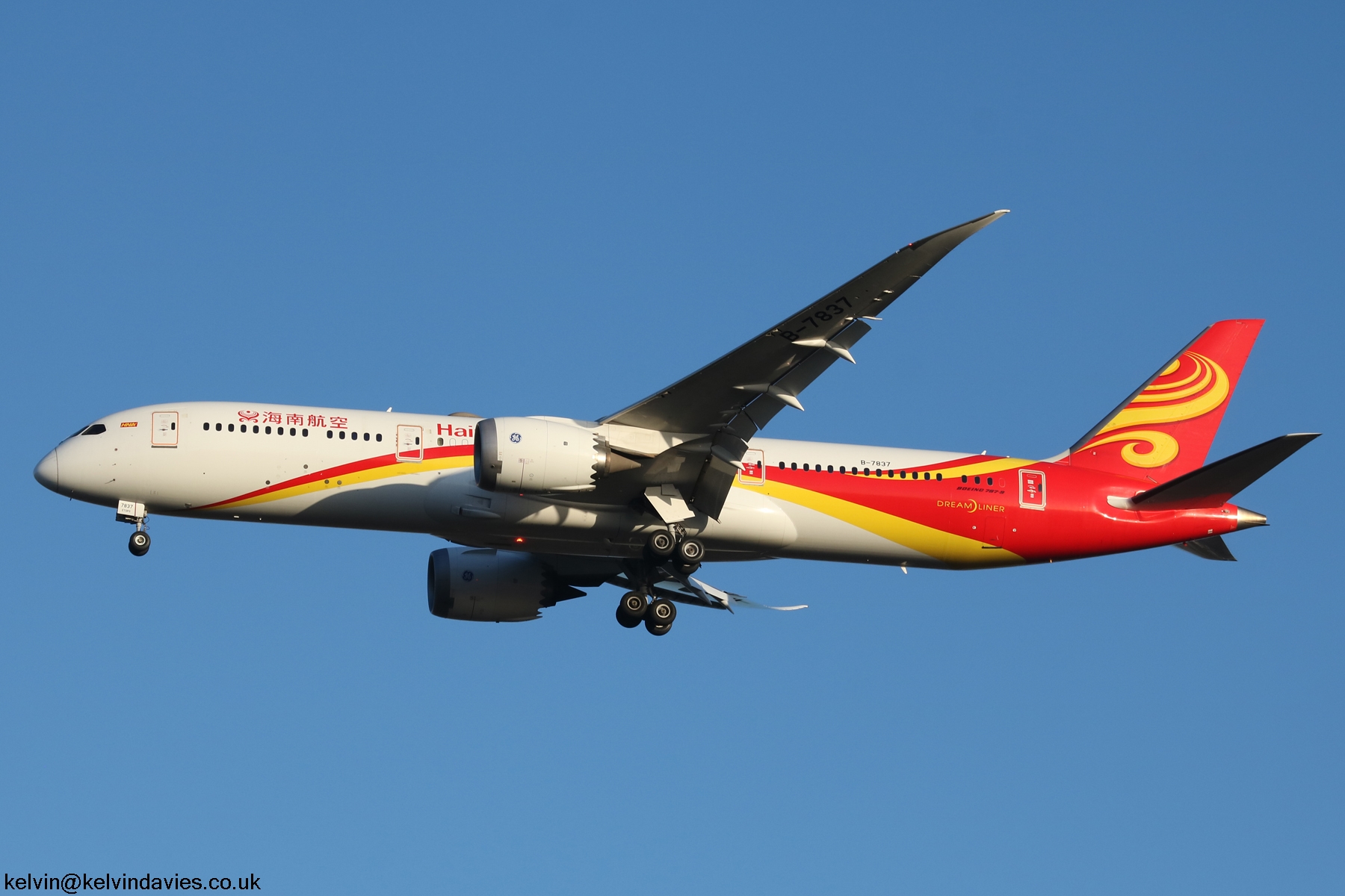 Hainan Airlines 787 B-7837