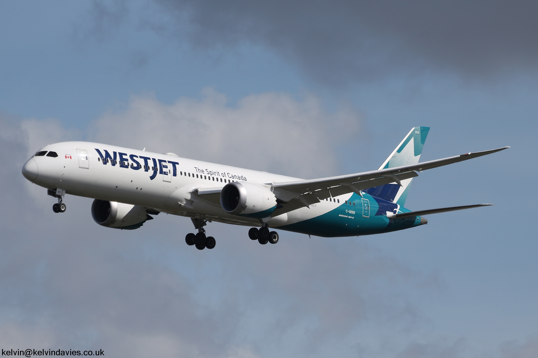 Westjet 787 C-GKKN