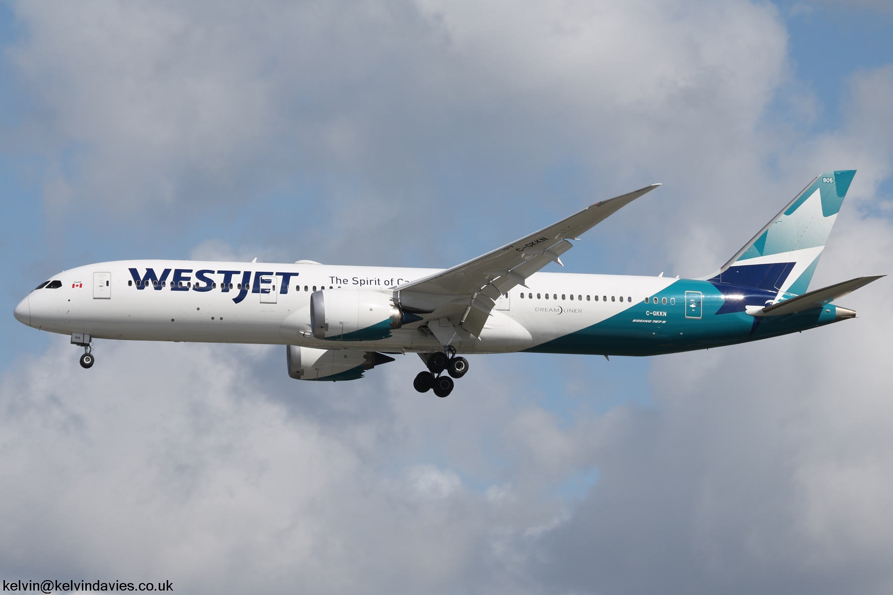 Westjet 787 C-GKKN