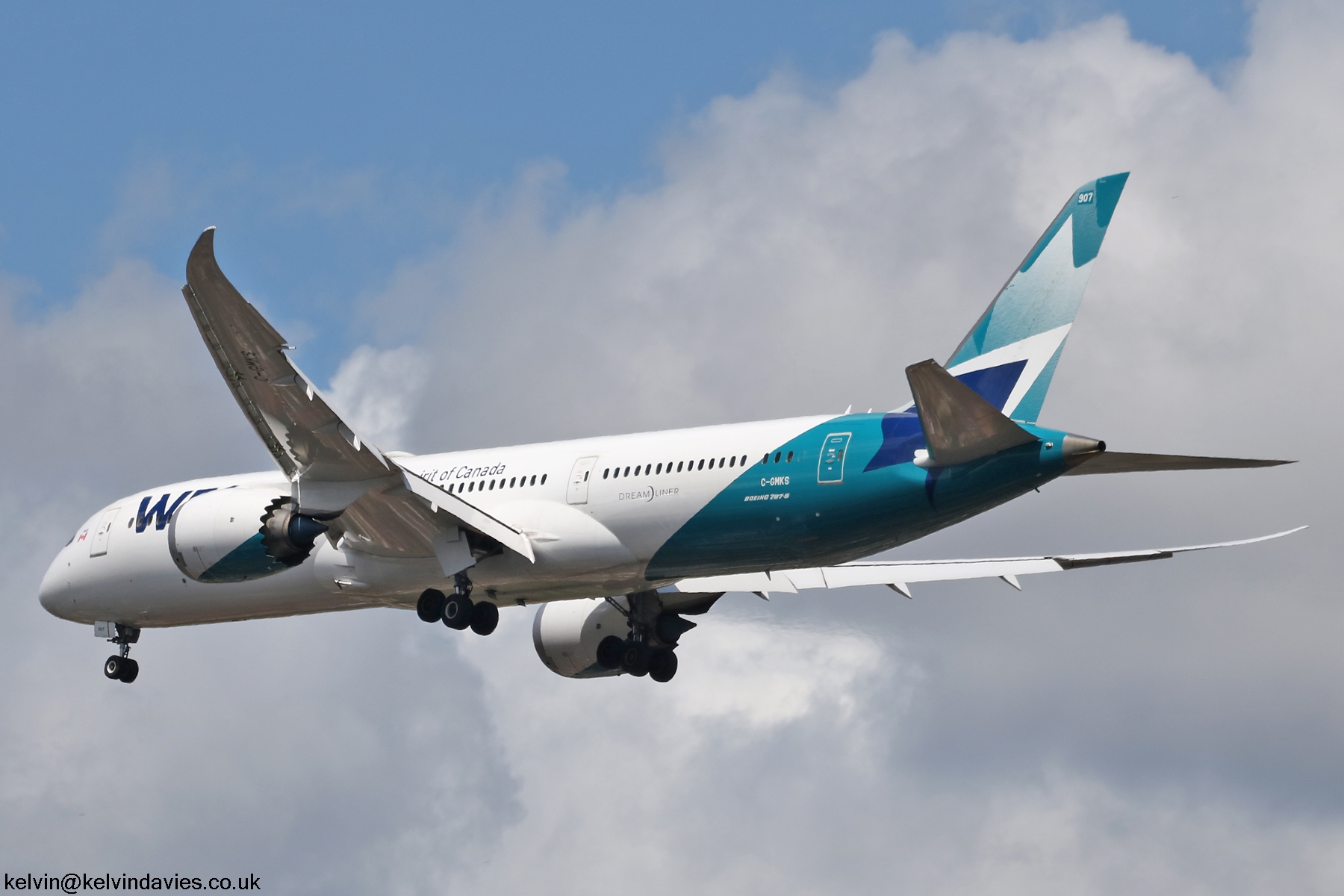 Westjet 787-9 C-GMKS