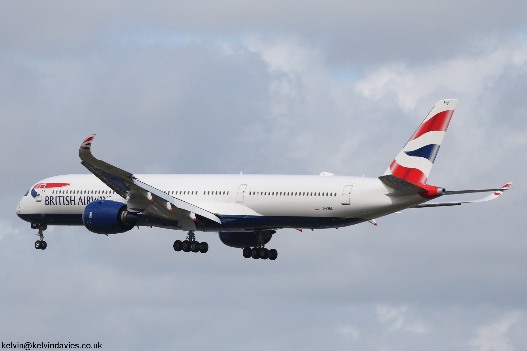 British Airways A350 G-XWBA