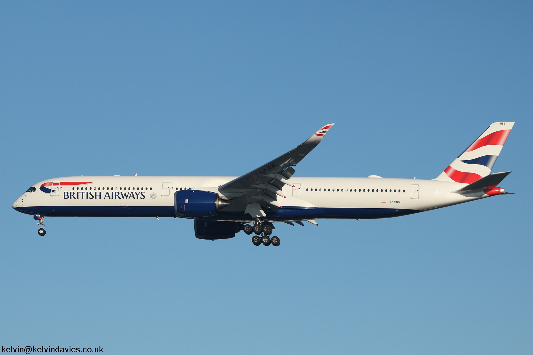 British Airways A350 G-XWBB
