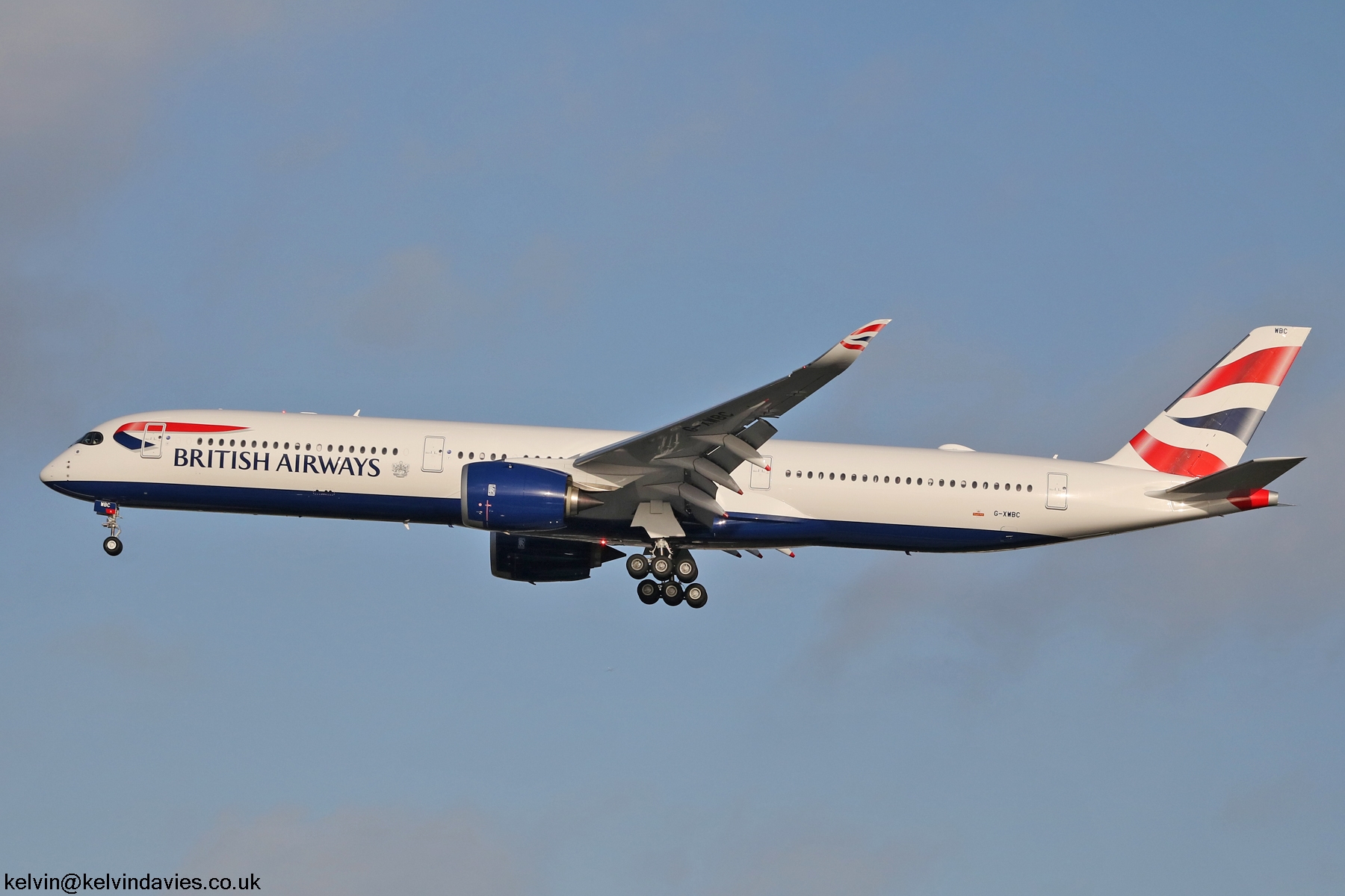 British Airways A350 G-XWBC