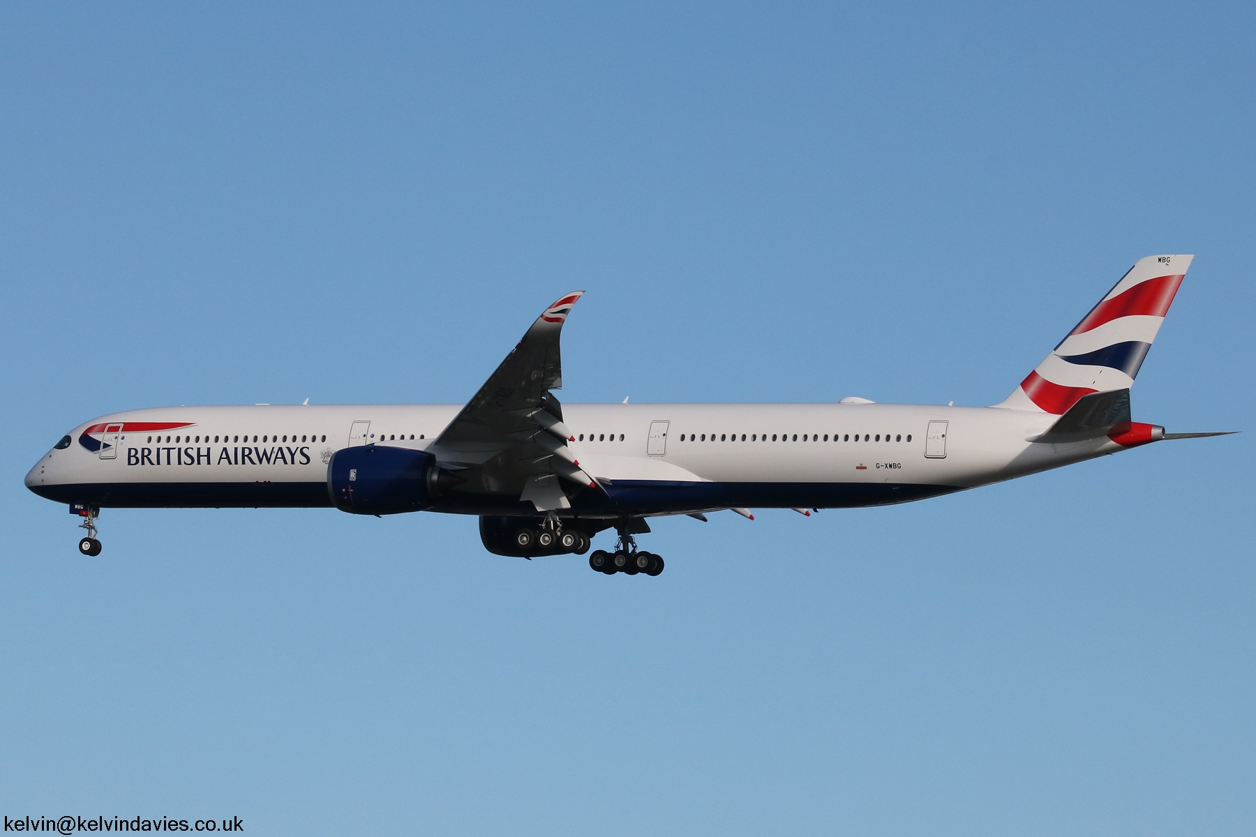British Airways A350 G-XWBG