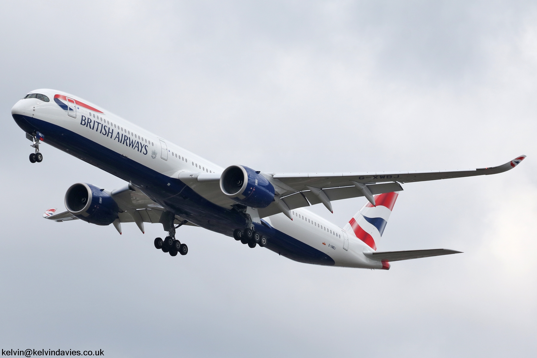 British Airways A350 G-XWBJ