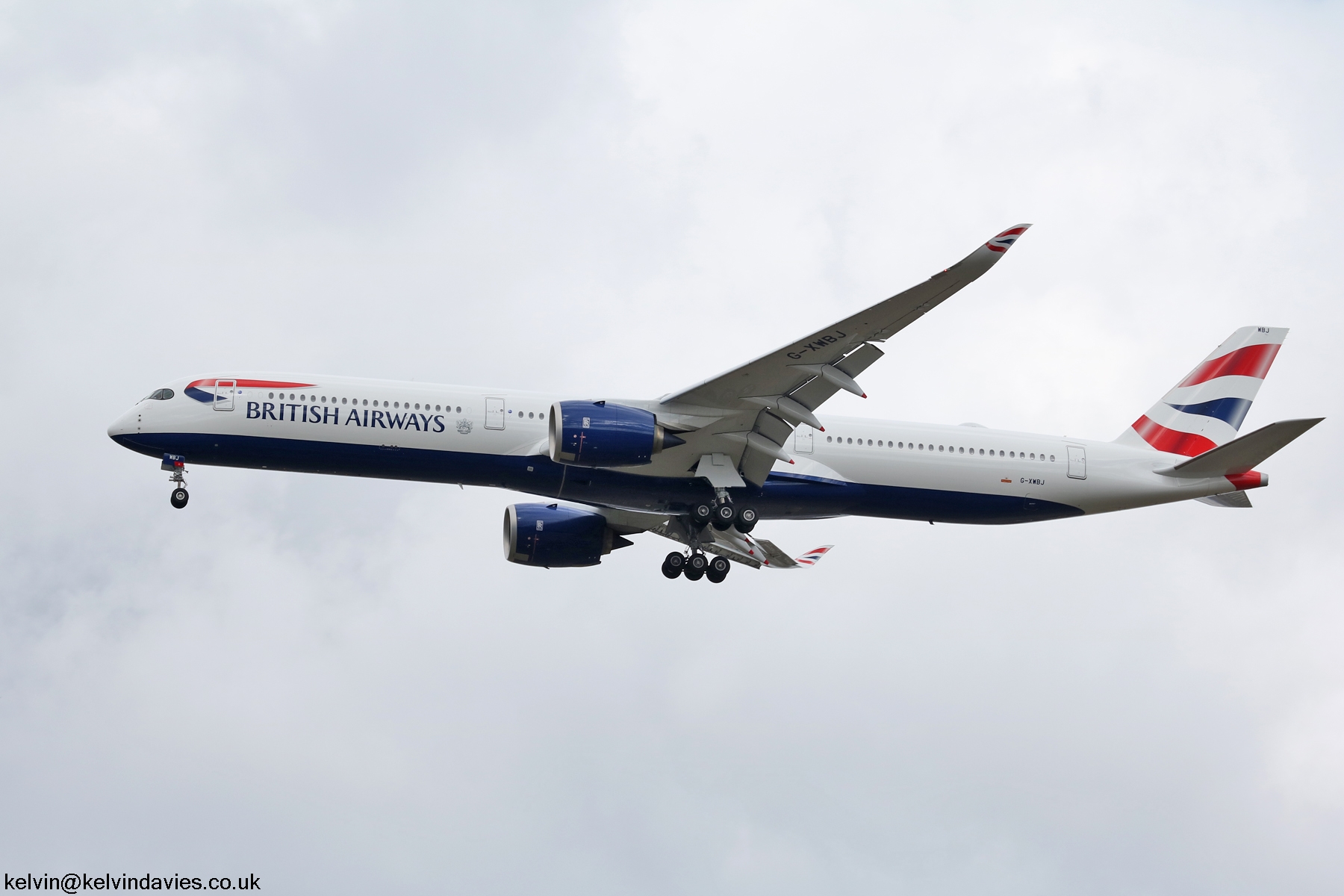 British Airways A350 G-XWBJ