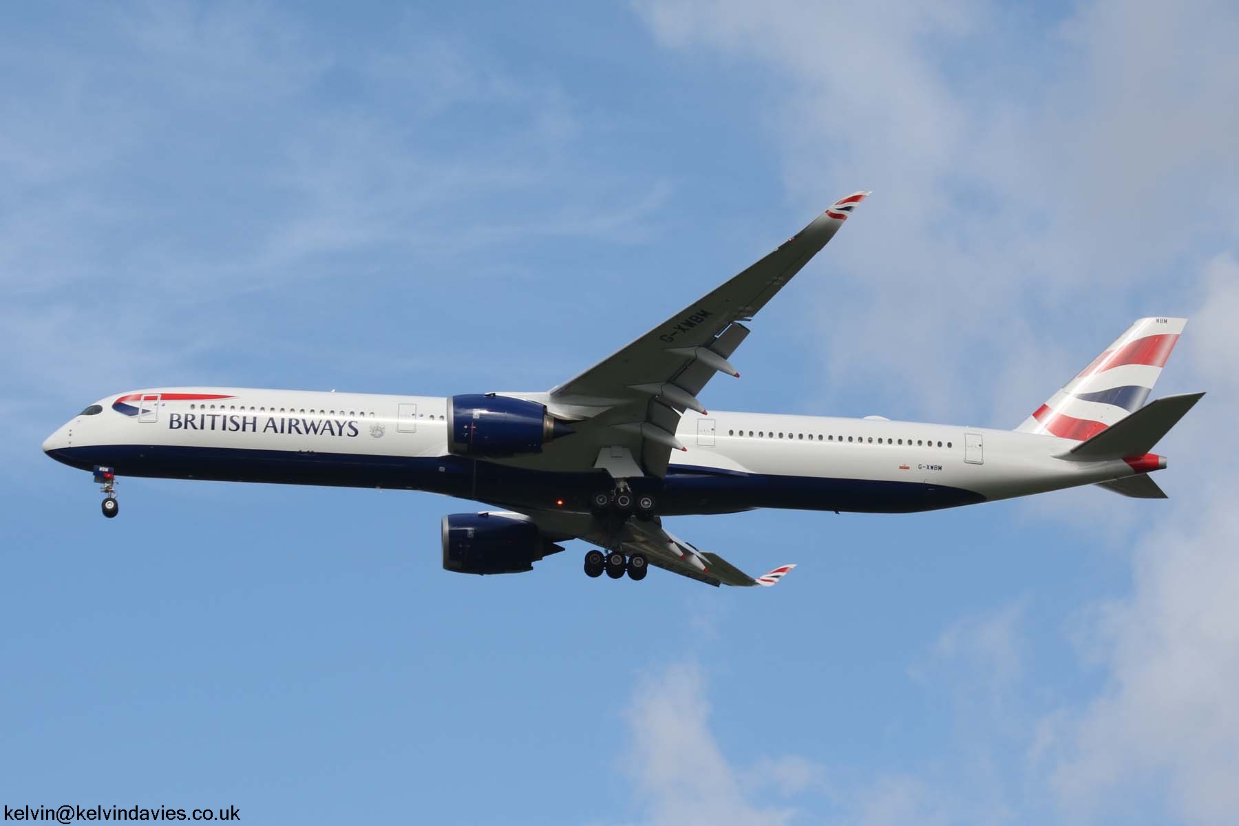 British Airways A350 G-XWBM