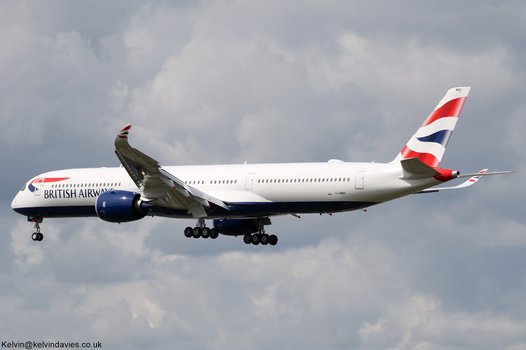 British Airways A350 G-XWBO