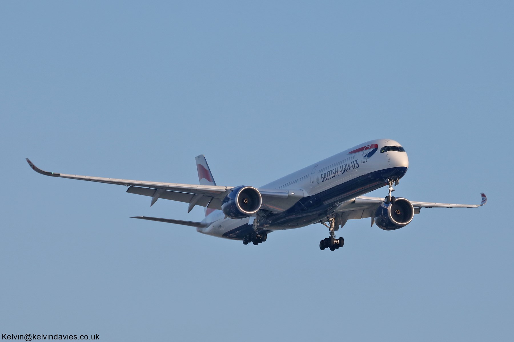British Airways A350 G-XWBS