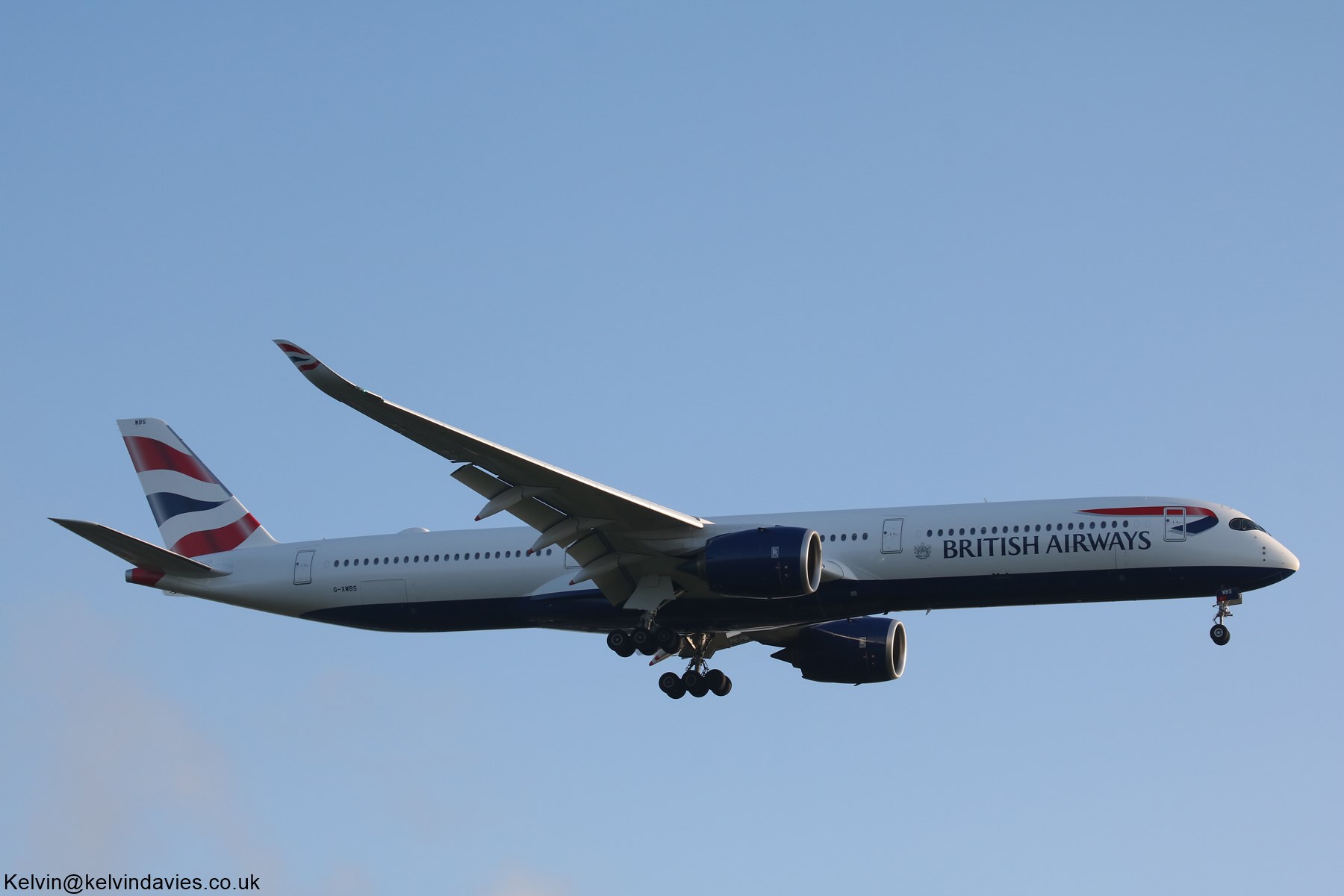 British Airways A350 G-XWBS