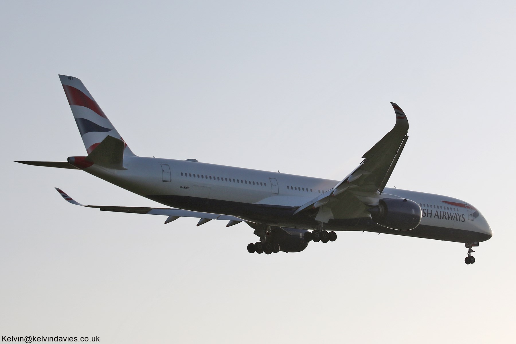 British Airways A350 G-XWBS