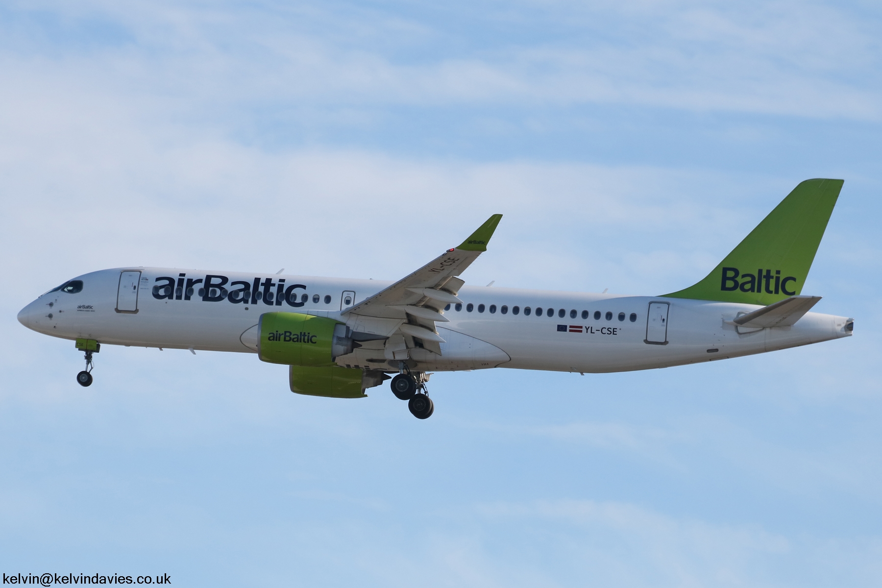 Air Baltic Bombardier C series YL-CSE