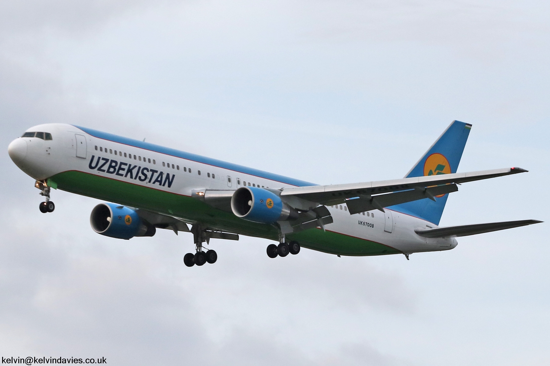 Uzbekistan Airways 767 UK67008