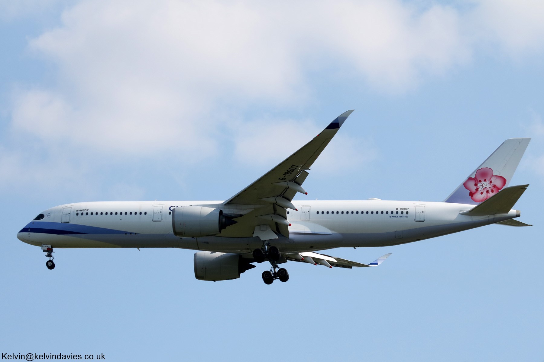 China Airlines A350 B-18907