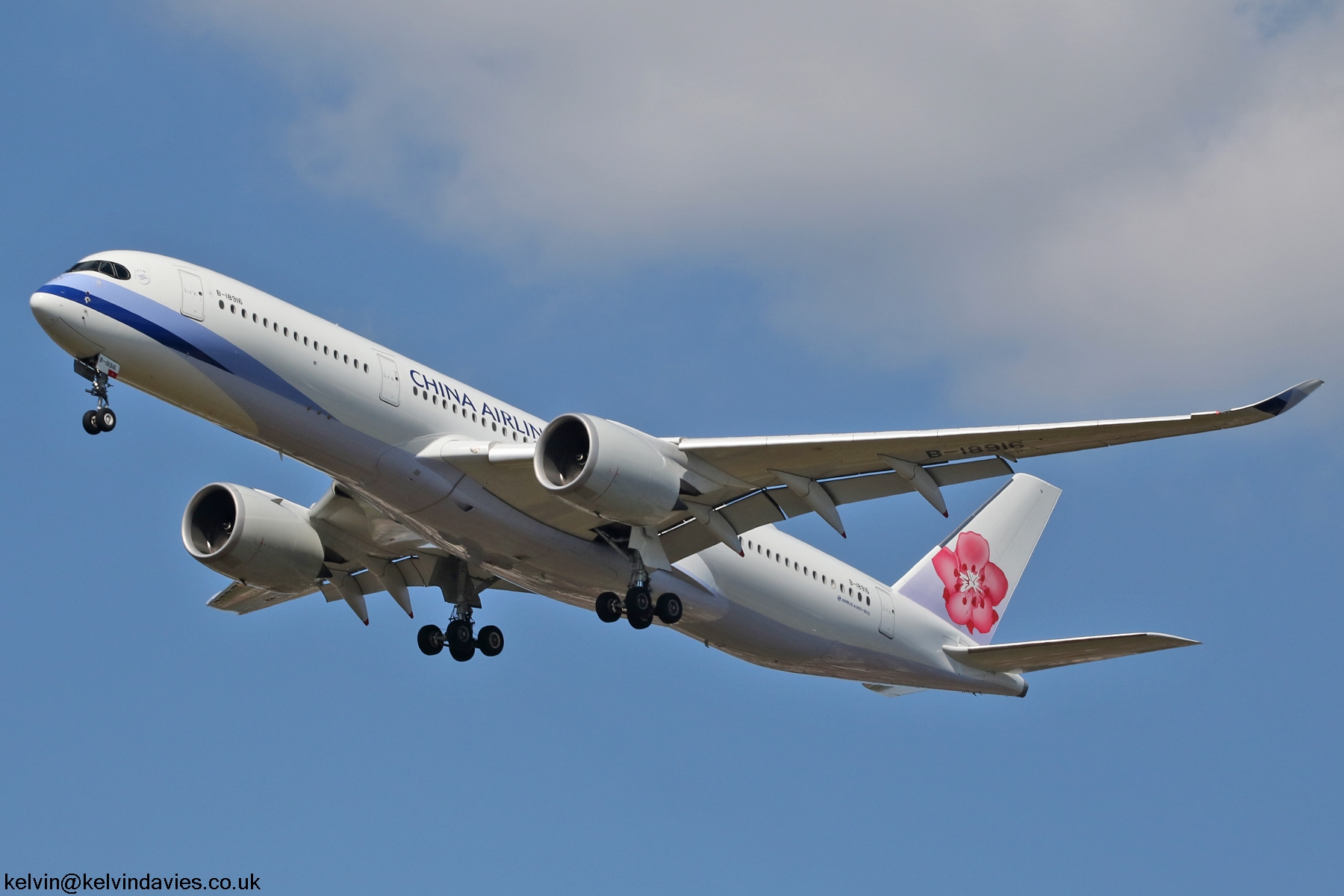 China Airlines A350 B-18916