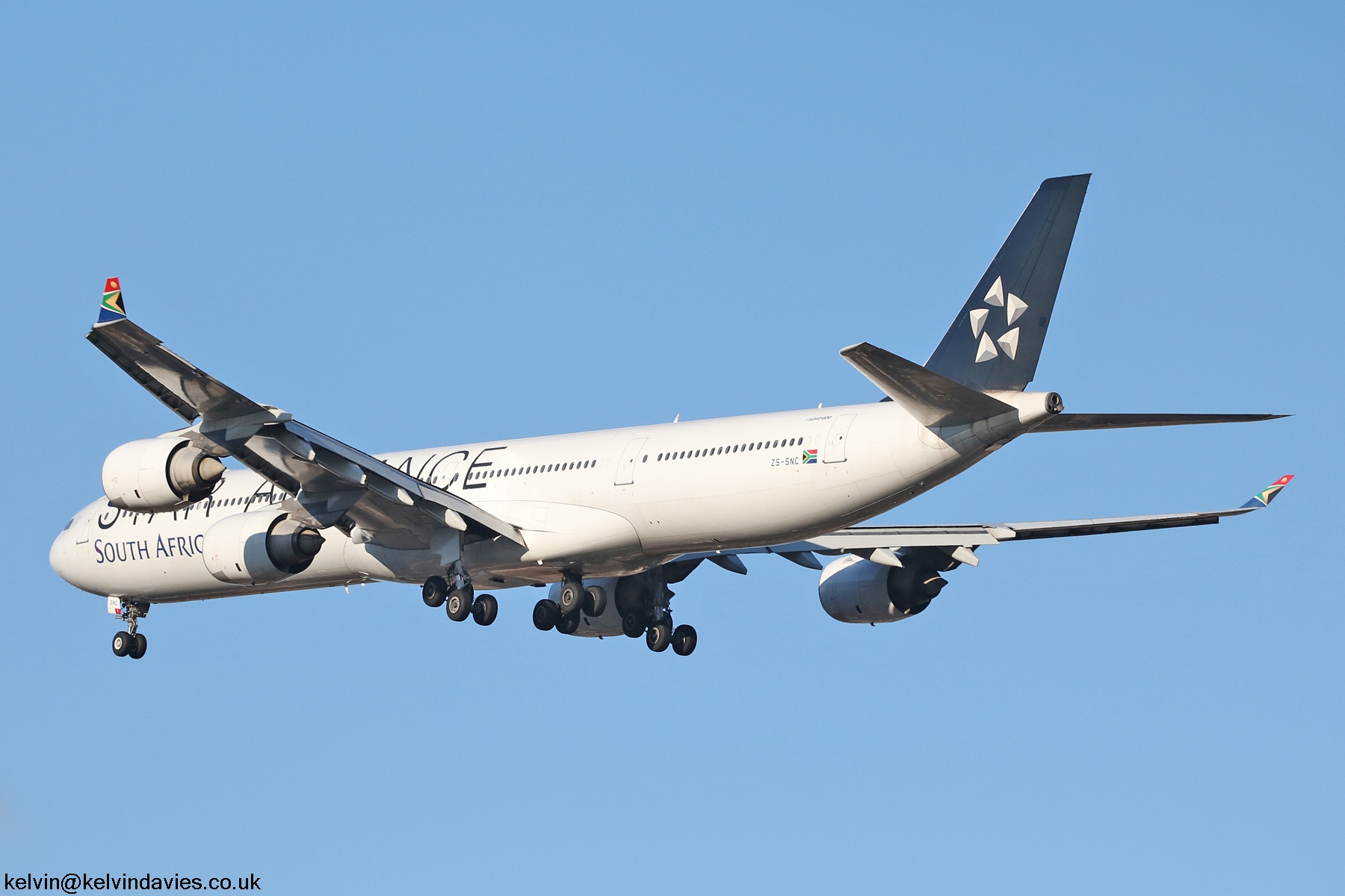 South African Airways A340 ZS-SNC