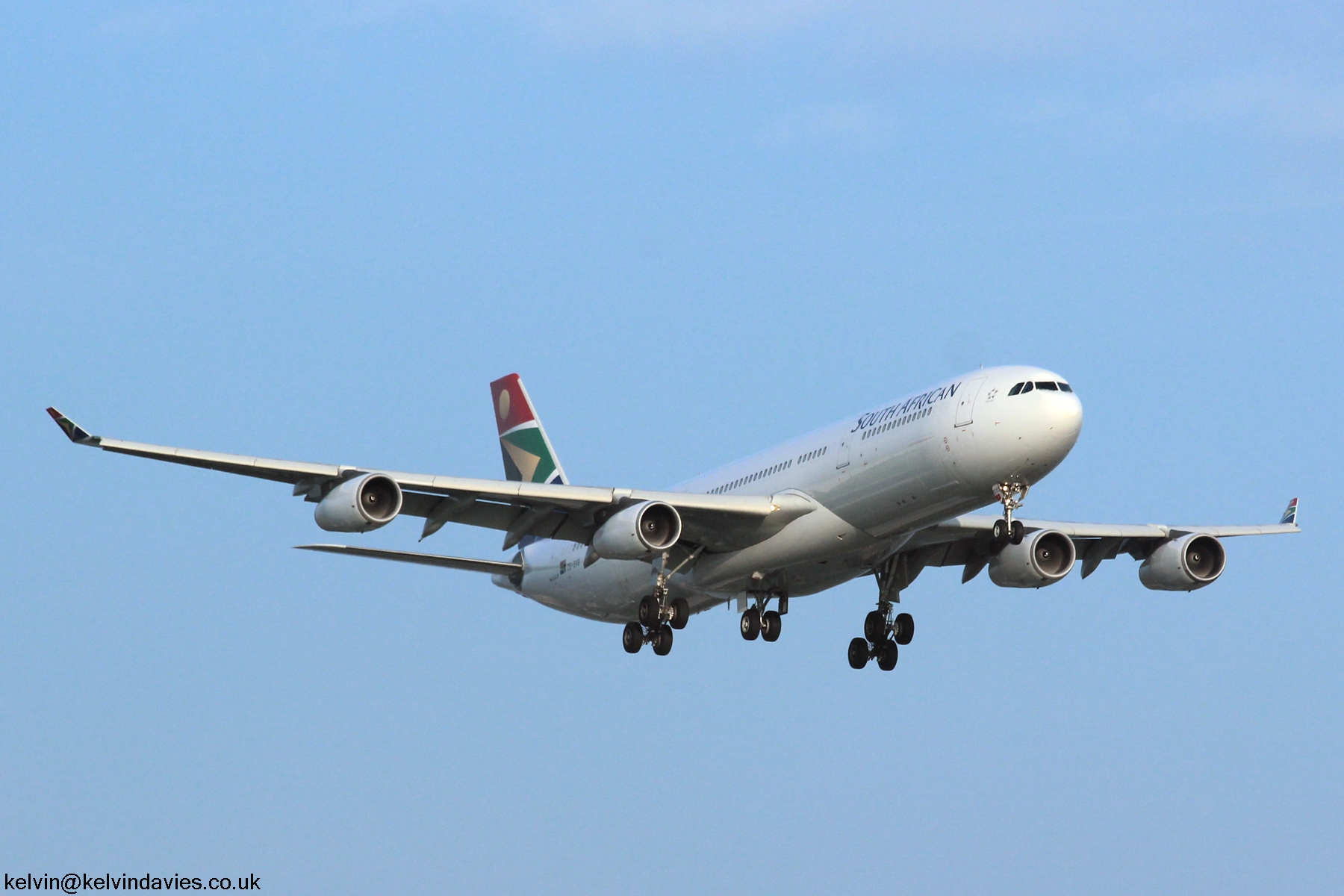 South African Airways A340 ZS-SXG