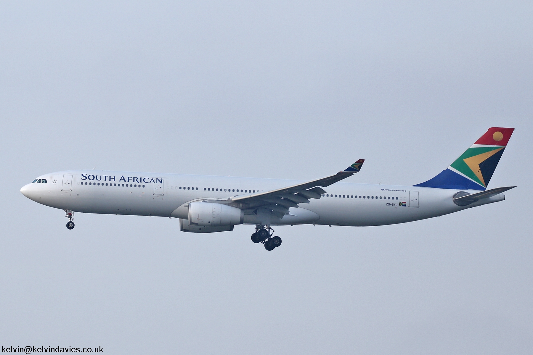 South African Airways A330 ZS-SXJ