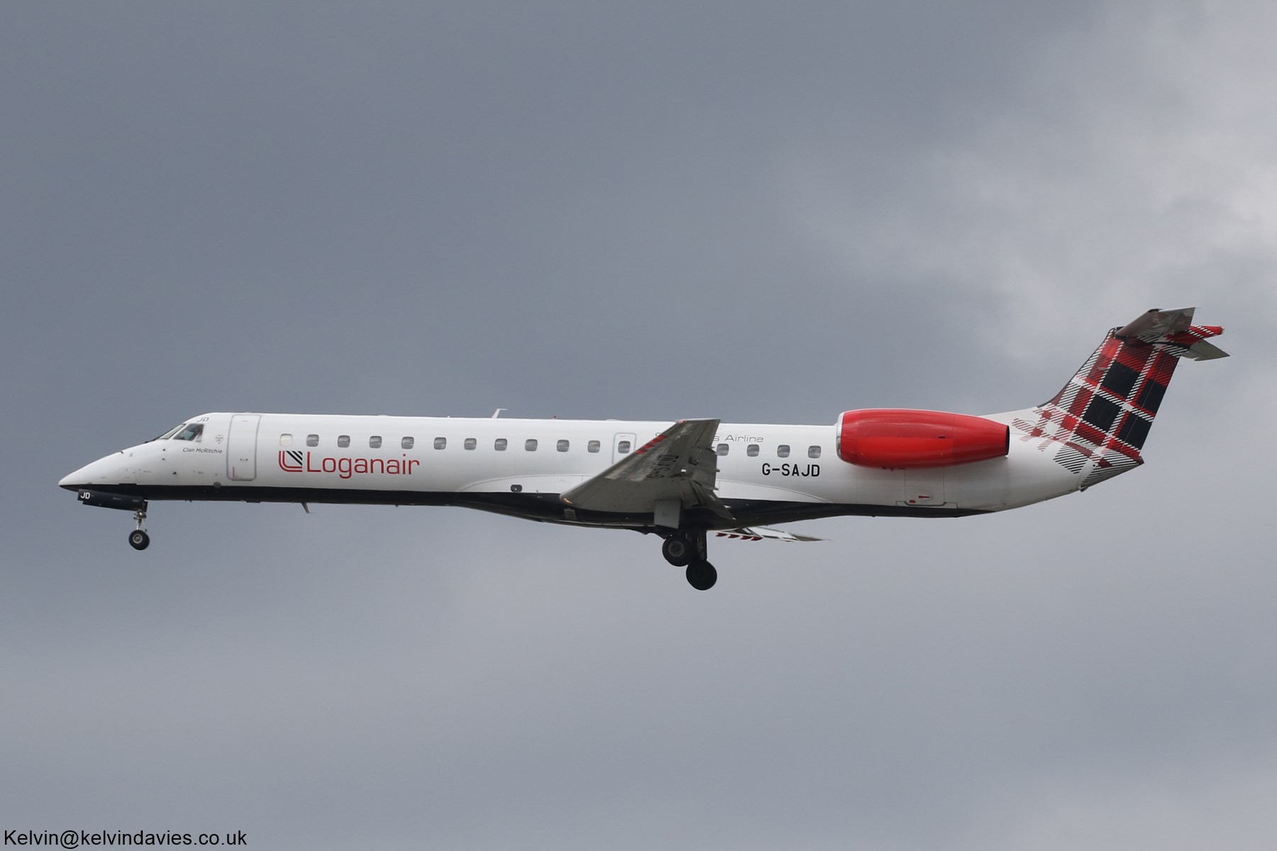 Loganair Embraer ERJ145 G-SAJD