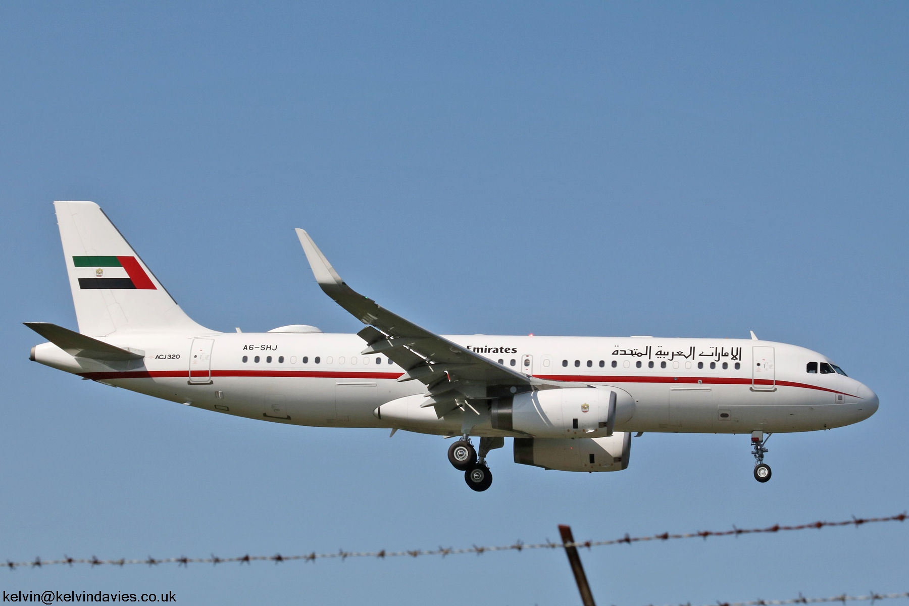 Sharjah Ruler's Flight ACJ320 A6-SHJ