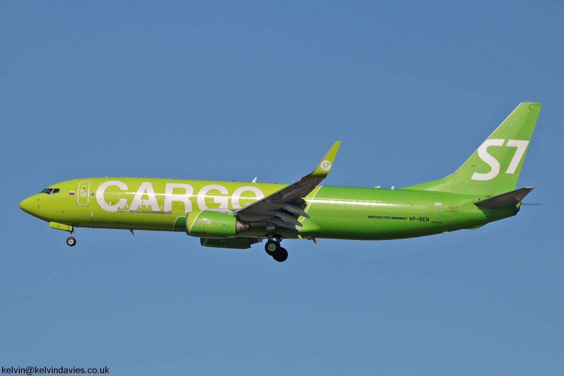 S7 Cargo 737 Freighter VP-BEN