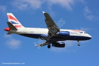 British Airways A319 G-EUOF