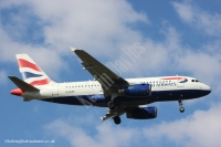 British Airways A319 G-EUPE