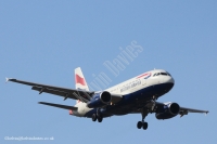 British Airways A319 G-EUPY