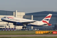 British Airways A319 G-EUOB