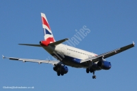 British Airways A319 G-EUOD