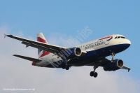 British Airways A319 G-EUPE