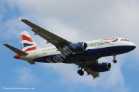 British Airways A319 G-EUPF
