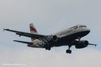 British Airways A319 G-EUPW