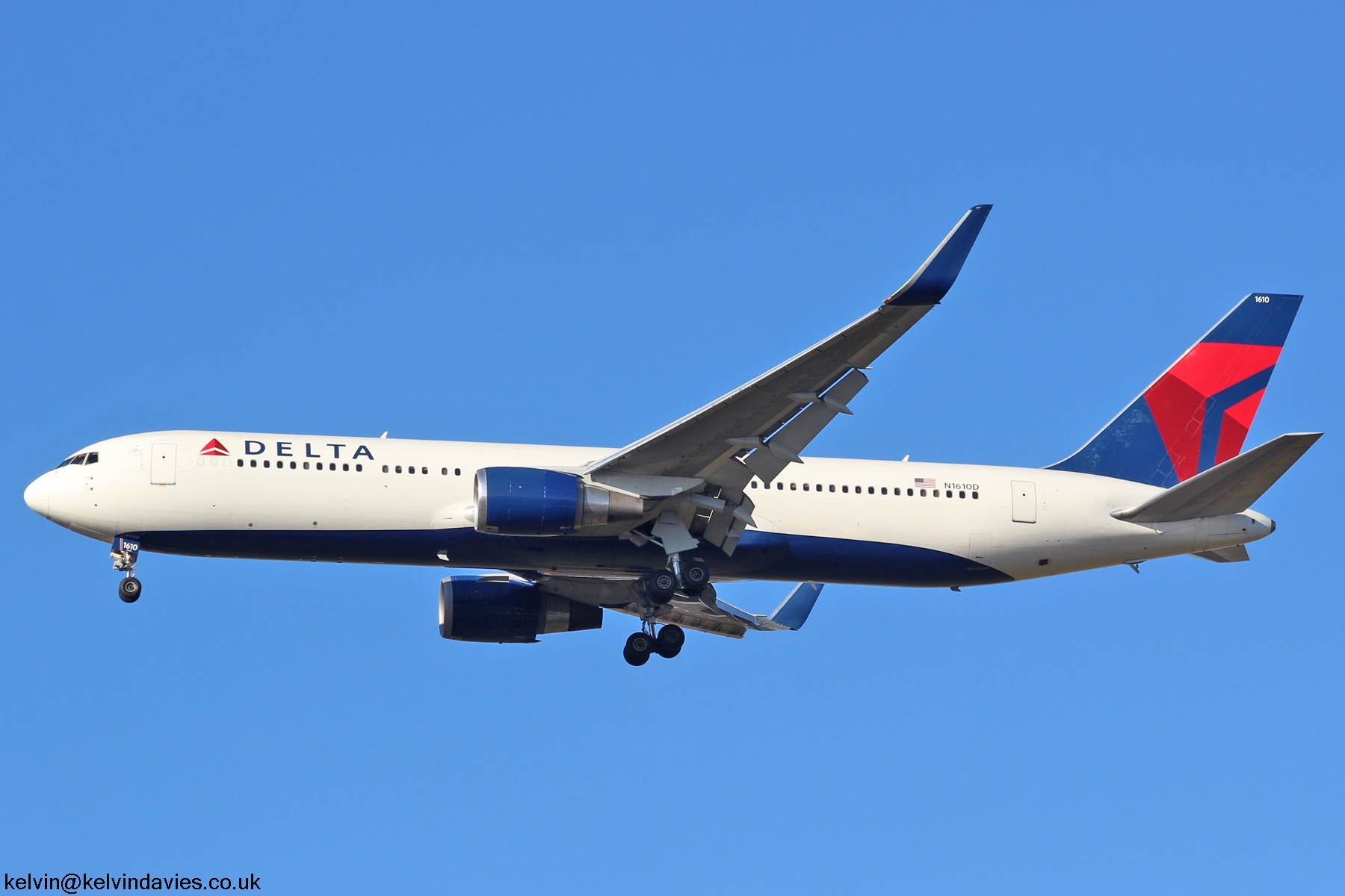 Delta Air Lines 767 N1610D