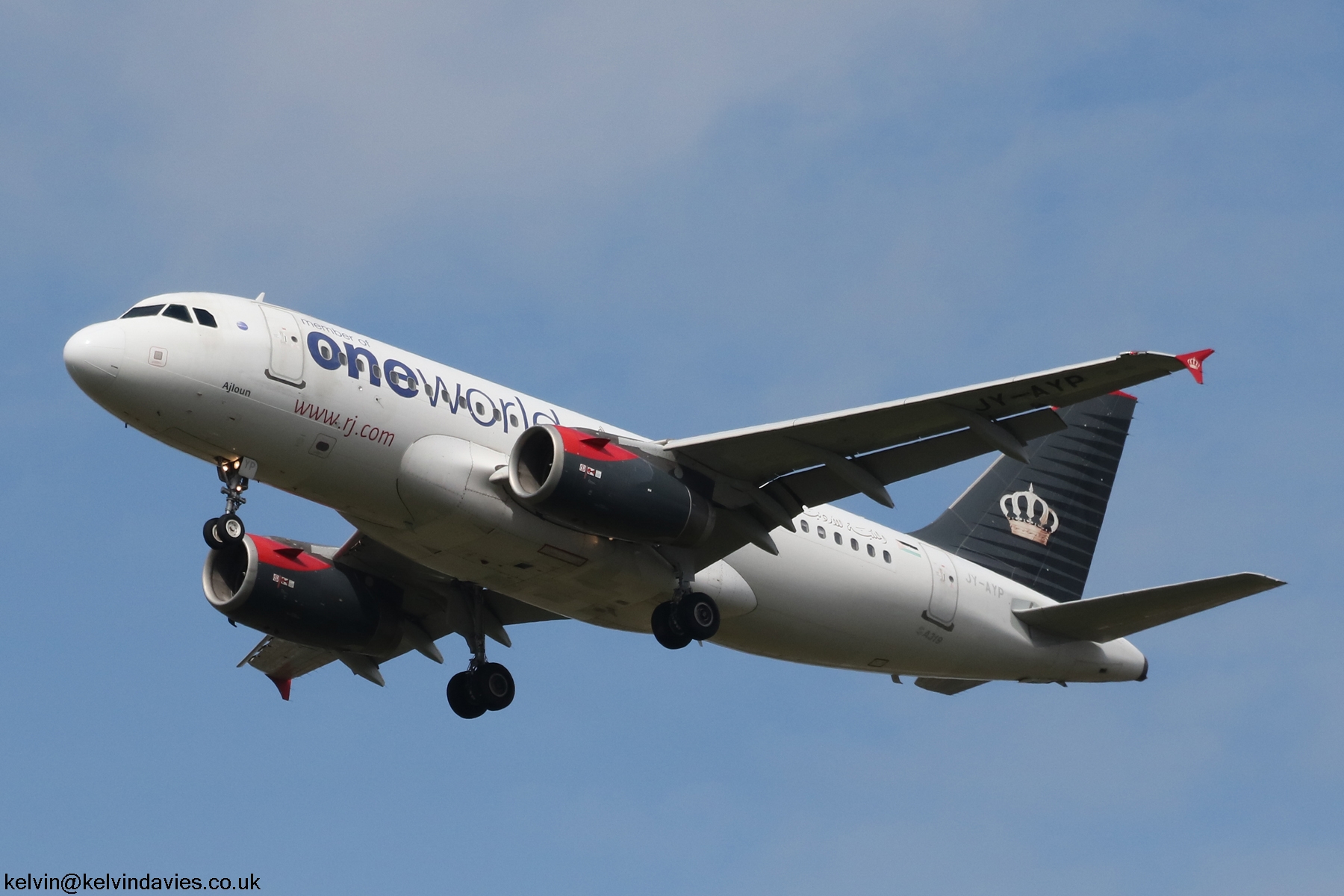 Royal Jordanian A319 JY-AYP