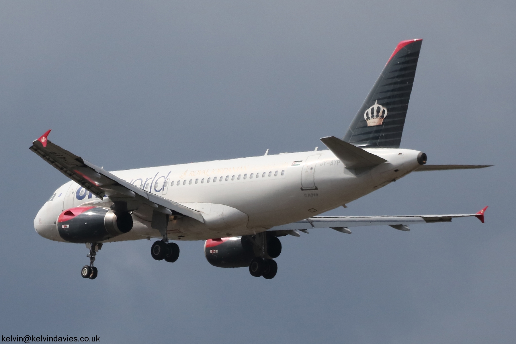 Royal Jordanian A319 JY-AYP