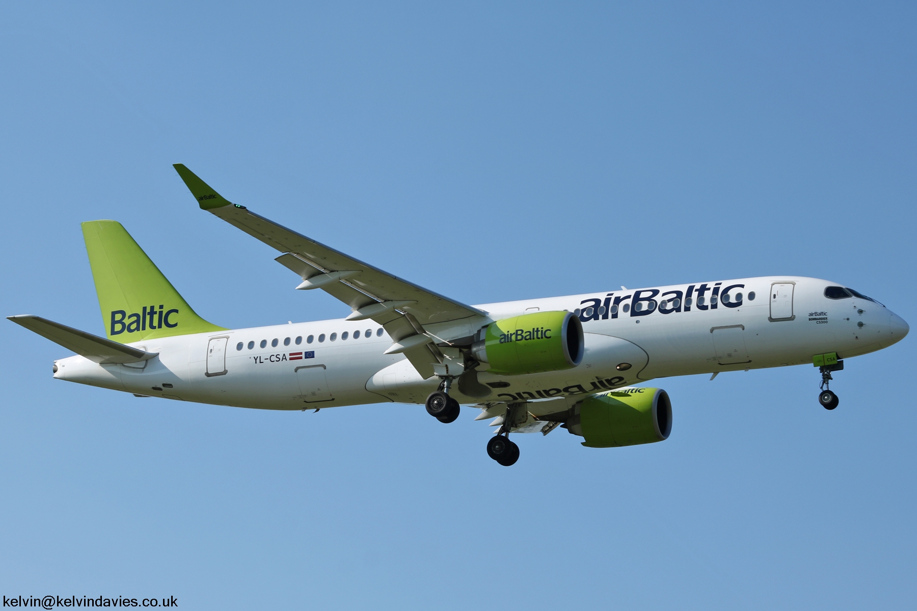 Air Baltic Bombardier C300 YL-CSA